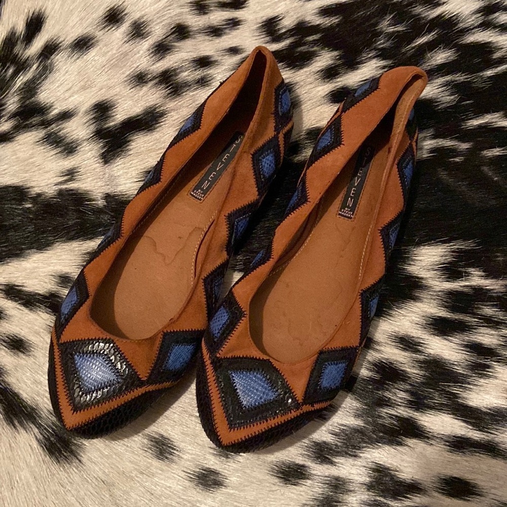 Gently worn Steven by Steve Madden Shilah flats great to jazz up any work outfit